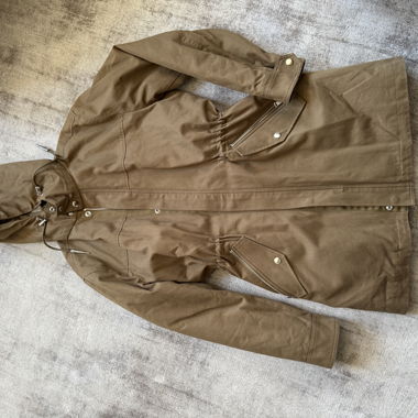 The Kooples Brown hooded parka jacket