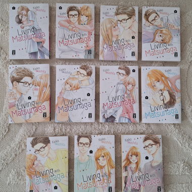 Pack de manga Living with Matsunaga avec 11 pièces