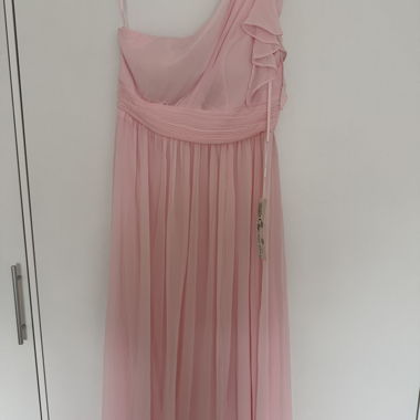 Abito lungo chic / cocktail rosa pallido