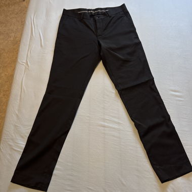 Black women's fabric trousers