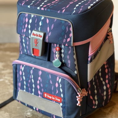 Zaino scolastico Step by Step blu/rosa