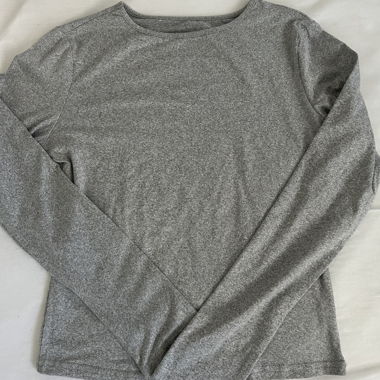 T-shirt à manches longues gris