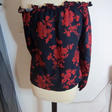 Top bardot floreale Shein