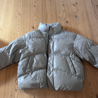 Grey Zara Puffer Jacket