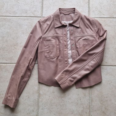Dusty Rose Leather Jacket