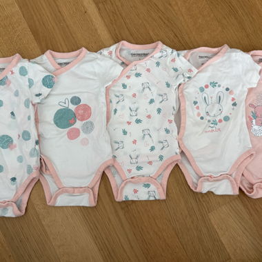Lot de 5 Bodys Orchestra - 1 mois 