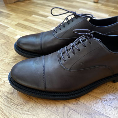 Tods Mens Derby Shoes Brown 