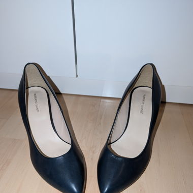 Roberto Santi Leder-Pumps, dunkelblau