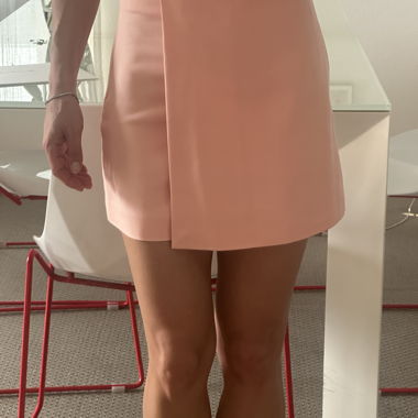 Minigonna pantaloncino rosa Zara