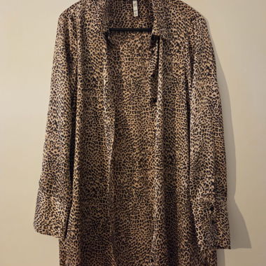 Leopardenmuster Bluse