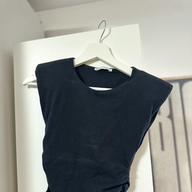 SLIM Top Bershka Black