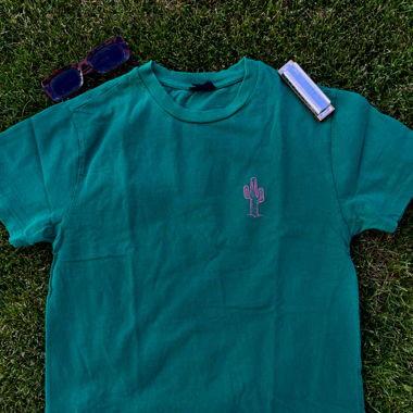 Topshop T-shirt “Wanderlust” — Cactus & paesaggio