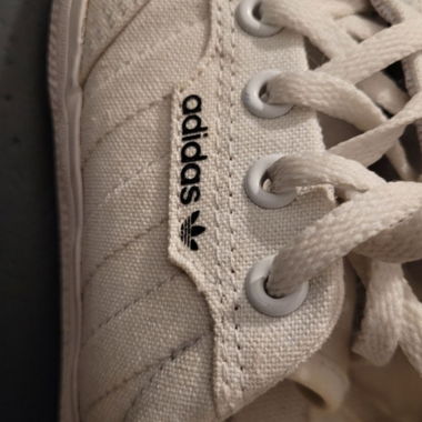 Adidas Canvas-Sneaker weiss Low-Top