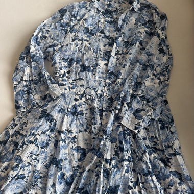 Floral shirt dress