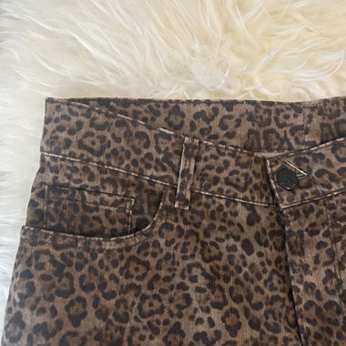 Jean vintage Atelier Gardeur imprimé léopard