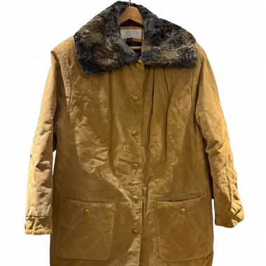 Vintage Kyria faux fur leather jacketed