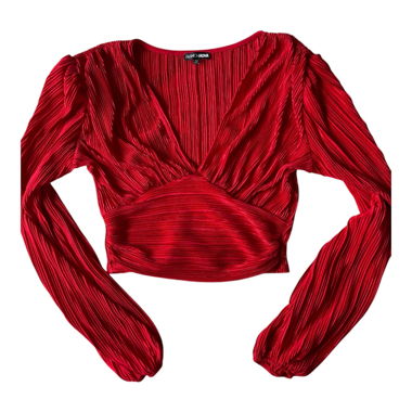 Red puffy shirt 