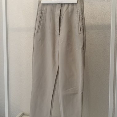 Beige Stoffhose