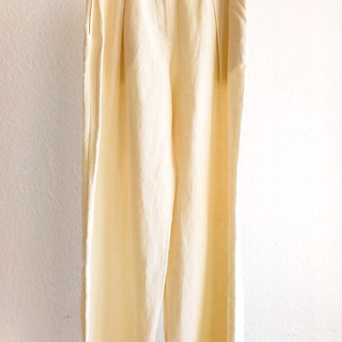 Oak & Fort cream linen cotton dress pants USA 2