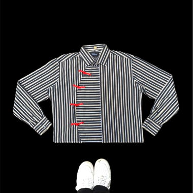 Camicetta cropped rara stile Y2K Japan
