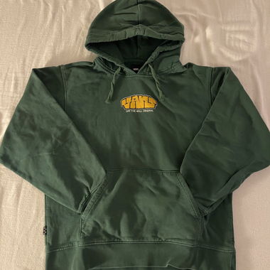 Sweat à capuche Vans vert foncé