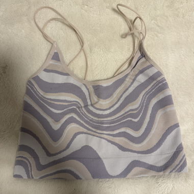 Urban Outfitters, Wave-Print Crop Top – Grösse M
