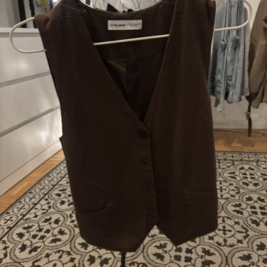 Pull&Bear Brown Vest XS