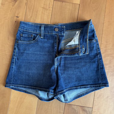 Levi's high rise jeans Shorts - blue forest
