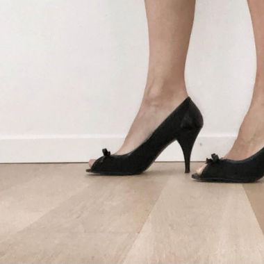 Schwarze Stilettos