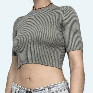 knitted Crop Top