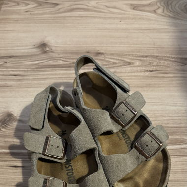 Birkenstock Milano HL Suede, Taupe