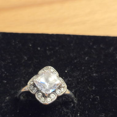 Retro Solitär Fingerring
