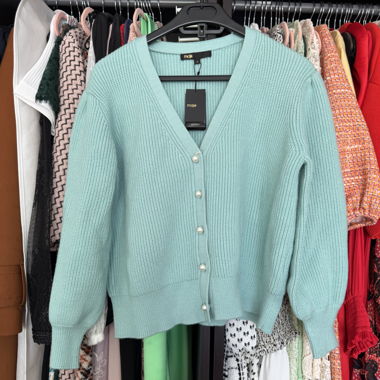 Cardigan Maje vert menthe