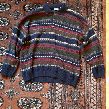 Pull en maille à motif Vintage Van Vaan
