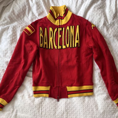 Kappa Barcelona Giacca da allenamento Rosso Giallo Taglia M