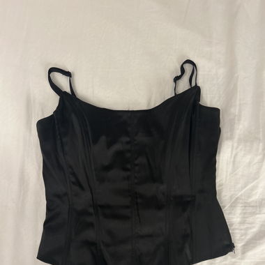 vintage corset top black