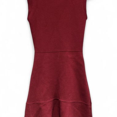 Robe mini en maille bordeaux Zara