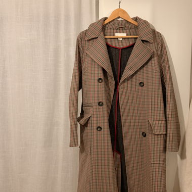 H&M karierter Mantel Gr. 36