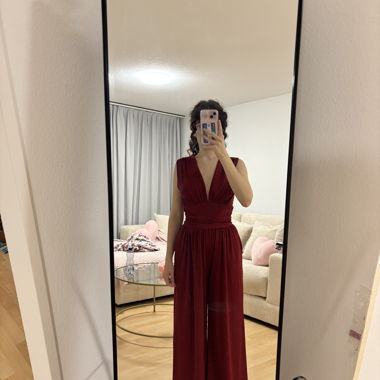 Tuta senza maniche bordeaux