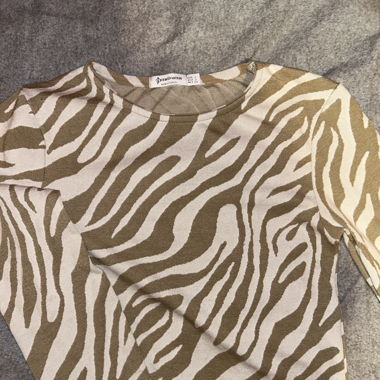 Langarm Shirt im Animal Print