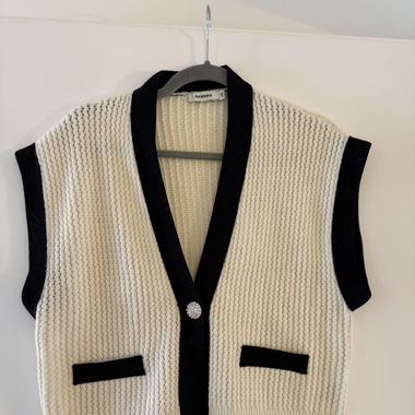 Sandro knitted vest cardigan 