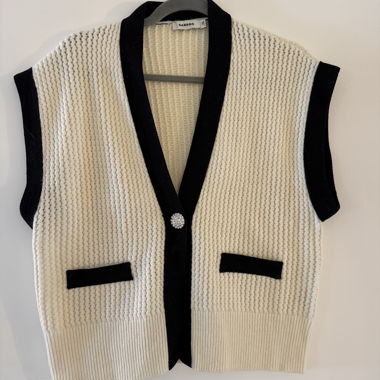 Sandro knitted vest cardigan 