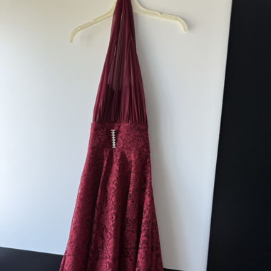 robe pailletée rouge
