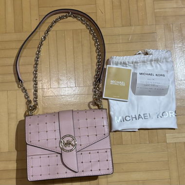 Borsa a tracolla rosa Michael Kors