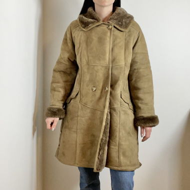 Original shearling coat woman size 38/40