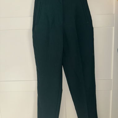Zara green suit trousers