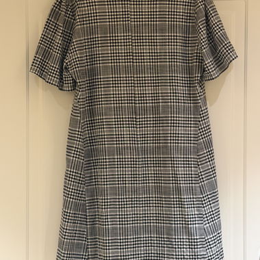 Zara dress with black and white check pattern