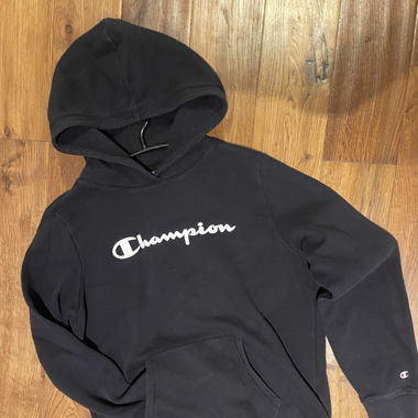 Champion Hoodie Black, Children XL