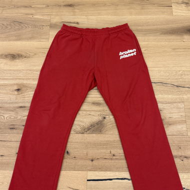 Pantalon de jogging rouge Broken Planet