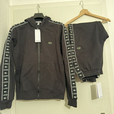 Lacoste Sweatshirt (S) /Sweatpants  (L) Black 